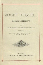 Book cover: Josef Ressel: Denkschrift